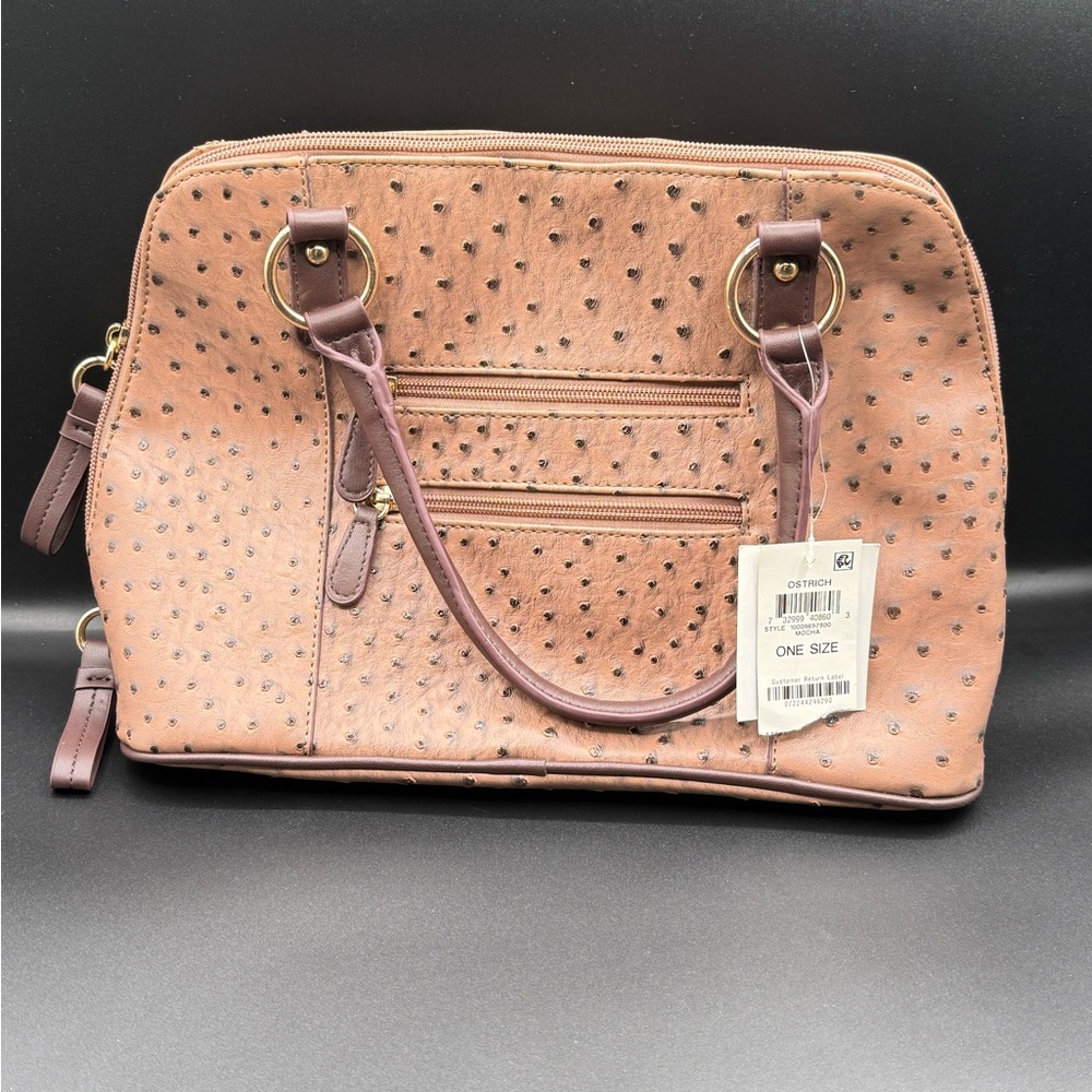 Giani Bernini Pink Shoulder Bag with Textured Design